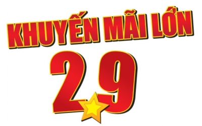 Mừng ngày quốc khánh 2/9 tưng bừng khuyến mãi